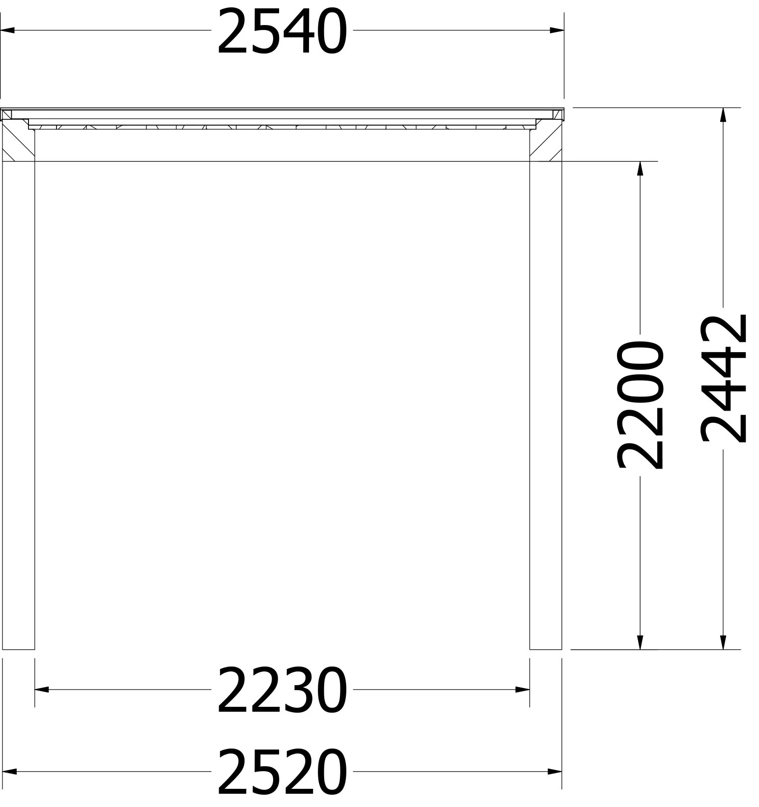 Trendhout Douglas Overkapping Palermo 1015 x 370 cm - Afbeelding 4